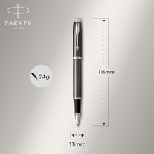 Load image into Gallery viewer, Parker IM Rollerball Pen Dark Espresso Fine Point Black Ink Gift Box
