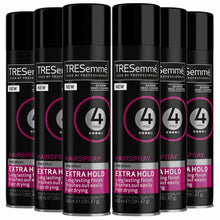 Load image into Gallery viewer, 6 Pack of 400ml Each Tresemme Professionals 24 H Frizz Control Hairspray