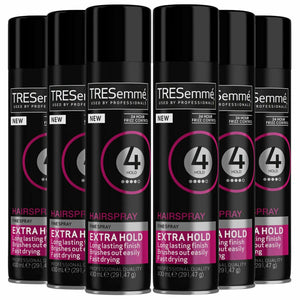 6 Pack of 400ml Each Tresemme Professionals 24 H Frizz Control Hairspray