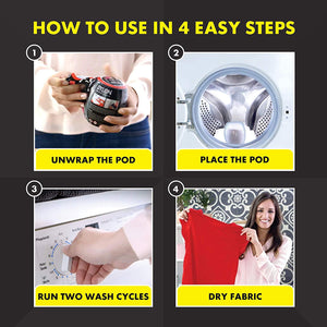DYLON Washing Machine Fabric Dye Pod, Intense Black, 1pk of 350g