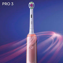 Load image into Gallery viewer, Oral-B Pro 3 Electric Toothbrush with Smart Pressure Sensor 3500, Black or Pink