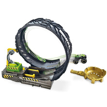 Load image into Gallery viewer, Hot Wheels Monster Trucks Demo 2-Pk Assorted &amp; Epic Loop Challenge Play Set