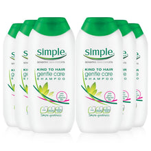 Load image into Gallery viewer, 3pk or 6pk x 200ml Simple Kind to Hair Gentle Care Shampoo