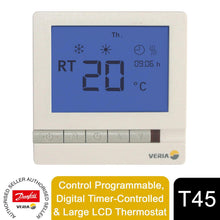 Load image into Gallery viewer, Veria Control T45 Programmable, Digital Timer-Controlled &amp; Large LCD Thermostat