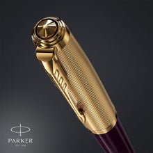 Load image into Gallery viewer, Parker 51 Fountain Pen Delux Black Fine 18k Gold Nib Black Ink in Gift Box