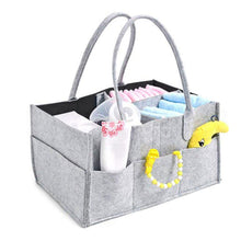 Load image into Gallery viewer, Multi-purpose Caddy Felt Changing Nappy Kids Organiser Bag - Grey
