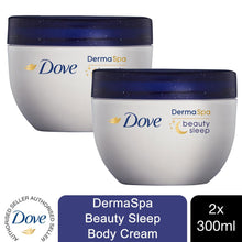 Load image into Gallery viewer, 2x Dove DermaSpa Beauty Sleep Midnight Moisturiser Body Balm Night Skincare 300ml