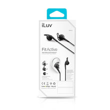 Load image into Gallery viewer, iLuv FitActive High-Fidelity Sports Earphones Red, 1 Pack