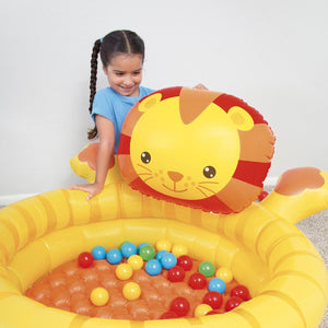 Bestway Up, In & Over Lion Ball Pit, Inflatable Kids Play Centre 111x98x61.5cm