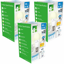 Load image into Gallery viewer, WiZ LED A60 Smart Bulb Wifi ES (E27) Warm White &amp; Dimmable, 3 Pack