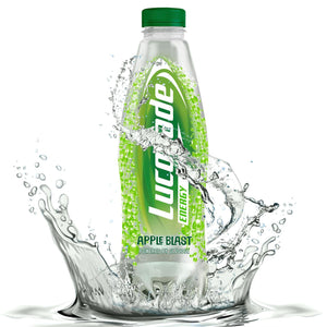 12 Pack of 900ml Lucozade Refreshing Energy Apple Sparkling Drink with Sugars
