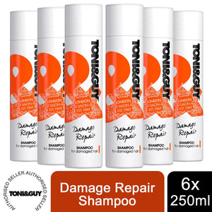 6 Pack of 250ml Toni & Guy Fibre Strengthening Shampoo for All Types of Hair