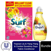 Load image into Gallery viewer, Laundry Bundle 1x130W Surf Laundry Powder &amp; 1x36W Comfort Fabric Conditioner