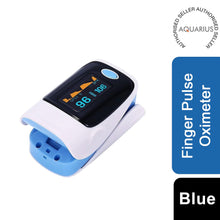 Load image into Gallery viewer, Aquarius Finger Pulse Oximeter &amp; Pulse Heart Rate Monitor, FDA Approved - Blue