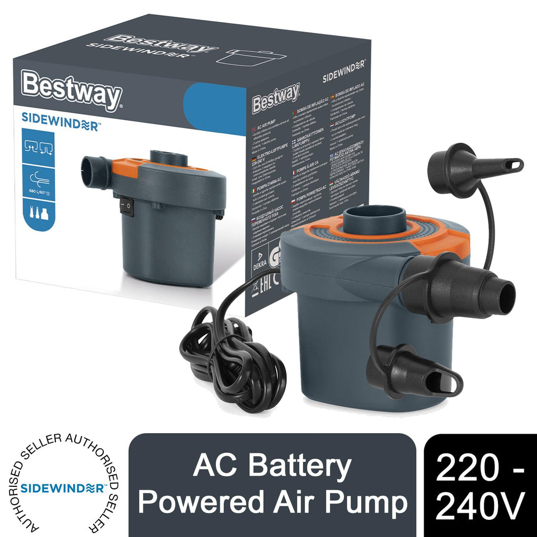 Bestway Sidewinder D Cell Battery 6V Electric Or AC Battery Powered Air Pump