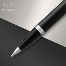 Load image into Gallery viewer, Parker IM BallPoint Pen Black Lacquer Medium Point Blue Ink Gift Box
