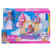 Load image into Gallery viewer, Barbie® Dreamtopia Chelsea Mermaid Doll, Merbear Figure and Playground Playset
