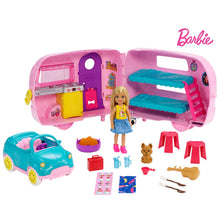 Load image into Gallery viewer, Barbie® Club Chelsea Playset with Doll, Puppy, Car, Camper and Accessories