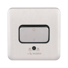 Load image into Gallery viewer, Schneider Electric Lisse Screwless Isolator Switch 3 Pole 10AX Stainless Steel