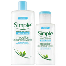 Load image into Gallery viewer, 2x 200ml or 400ml Simple Water Boost Hydrating Micellar Water For Dry Skin