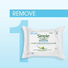 Load image into Gallery viewer, 3x of 30 Pads Simple Eye Make-Up Remover Eye Pads, Choose Your Fragrance