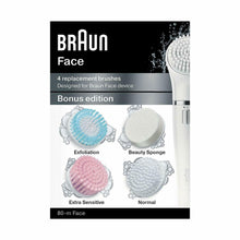 Load image into Gallery viewer, Braun Multi-Coloured Replacement Brushes for Combination Skin, Pack of 4