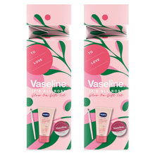 Load image into Gallery viewer, Vaseline Hand Cream, Lip Balm &amp; Lip Brush It's All Rosy Glow On Gift Set For Her