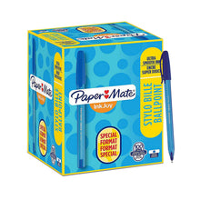 Load image into Gallery viewer, Paper Mate Ballpoint Pens InkJoy 100ST Special Format Blue UltraSmooth Ink 100Pc