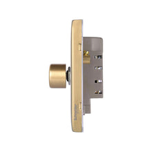 Load image into Gallery viewer, Schneider Electric Lisse Screwless Single 2 Way Dimmer Switch 400W Satin Brass