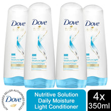 Load image into Gallery viewer, 4x 350ml Dove Nutritive Solution Daily Moisture Light Conditioner For Fine Hair