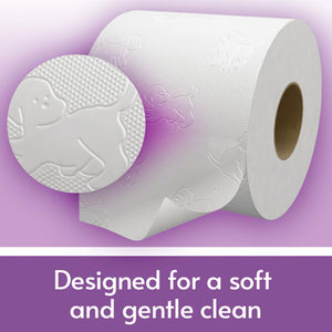 Andrex Toilet Roll Gentle Clean Fragrance-Free 2 Ply Toilet Paper, 96 Rolls