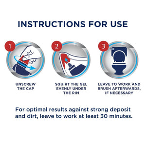 3x Domestos Power Fresh Antibacterial Toilet Cleaner Lime Fresh, 700 ml