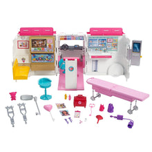 Load image into Gallery viewer, Barbie® Careers Care Clinic Ambulance with Accessories, Role Model, Light &amp; Sound
