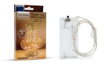 Load image into Gallery viewer, 10 LED Bulbs on Copper Tone Wire With Battery Assorted