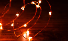 Load image into Gallery viewer, 10 LED Bulbs on Copper Tone Wire With Battery Assorted