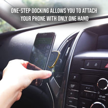 Load image into Gallery viewer, Triangle Magnetic Car Holders Compatible with all smartphone models Gold