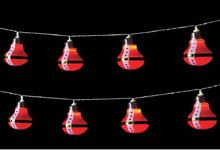 Load image into Gallery viewer, 10 LED Santa Bulb String Light
