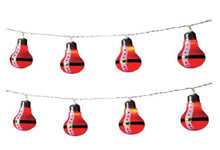 Load image into Gallery viewer, 10 LED Santa Bulb String Light