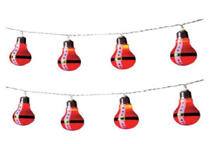 10 LED Santa Bulb String Light