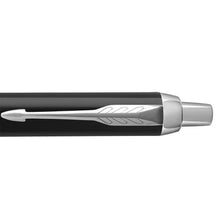 Load image into Gallery viewer, Parker IM BallPoint Pen Black Lacquer Medium Point Blue Ink Gift Box