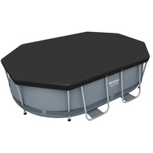 Load image into Gallery viewer, Bestway Flowclear PVC Oval Tarpaulin for Power Steel Pools 305 x 184 cm, Black