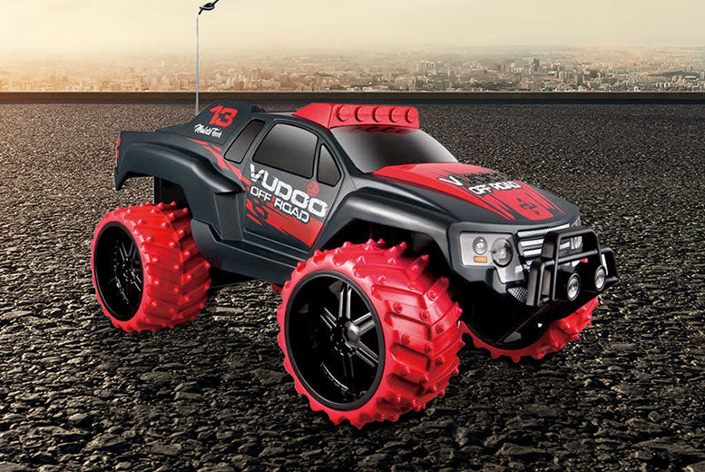 Tobar 1:16 Scale Vudoo with Large Off-Road Tires Remote Control Car