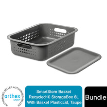 Load image into Gallery viewer, SmartStore Basket Recycled10 StorageBox 6L With Basket PlasticLid, Taupe