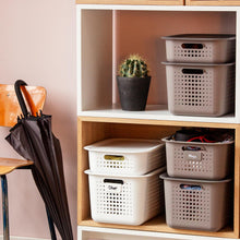 Load image into Gallery viewer, SmartStore Basket Recycled10 Storage Box 6L With Basket PlasticLid, White