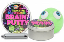 Load image into Gallery viewer, UV Reactive Colour Changing Brain Putty with UV Pen