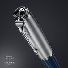 Load image into Gallery viewer, Parker 51 MidnightBlue Barrel MediumNib with BlackInk BallPoint Pen with GiftBox