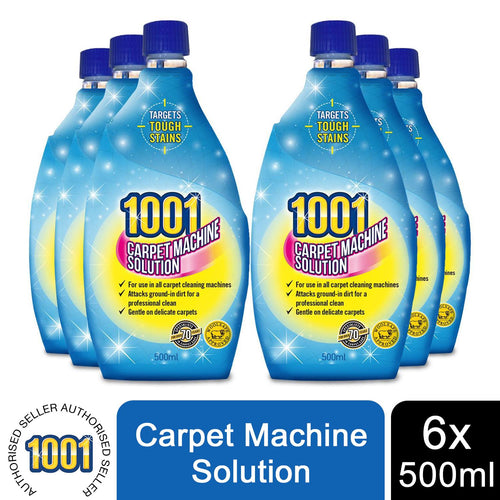 1001 Carpet Cleaning Machine Solution 500ml x6, Compatible with All Machines
