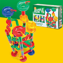 Load image into Gallery viewer, Tobar Marble Run 74-piece Course Building Toy Set