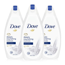 Load image into Gallery viewer, 3 Pack Dove Pro Age/Silk Glow/Shea Butter/Deeply Nourishing Body Wash, 450ml