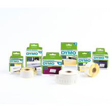 Load image into Gallery viewer, DYMO Labeling Tape D1 Durable  for Label Makers White Print on Red Tape 12mmx3m